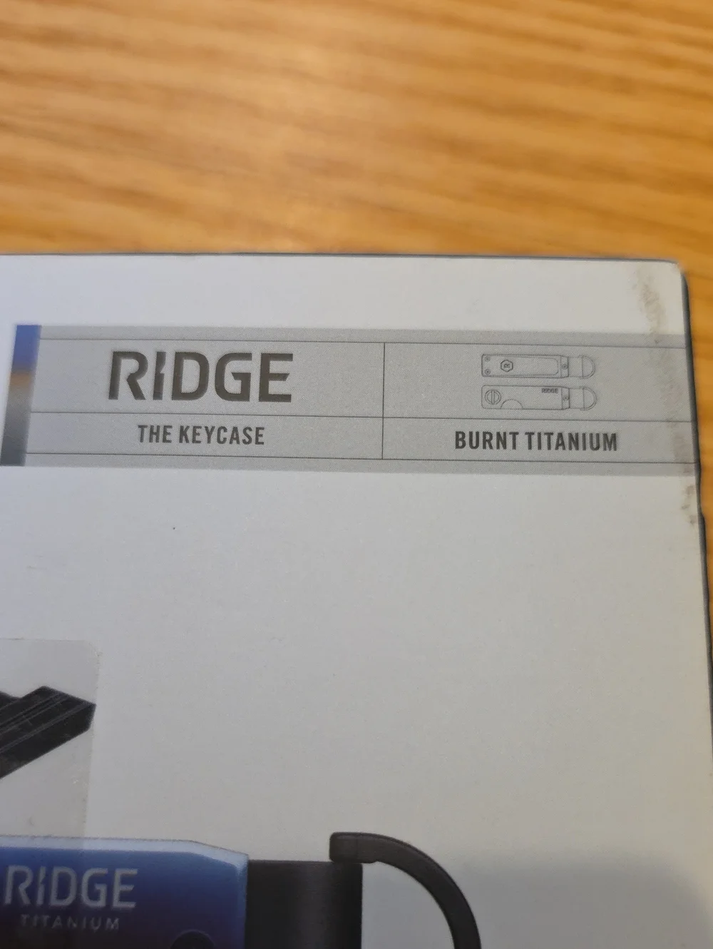 Ridge Burnt Titanium Keycase